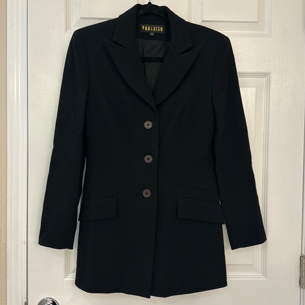 PARADISO women’s black coat size small